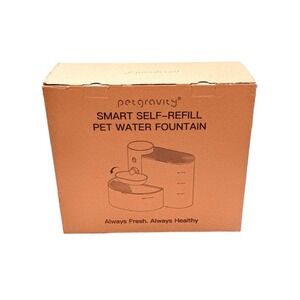 PetGravity Smart Self-Refill Pet Water Fountain – Open Box – Brand New Condition